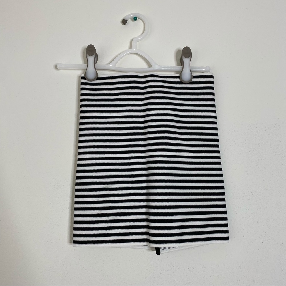Pleasure Doing Business Bandage Striped Skirt